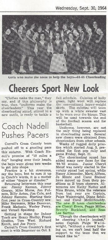 Cheerleaders 09/30/1964
